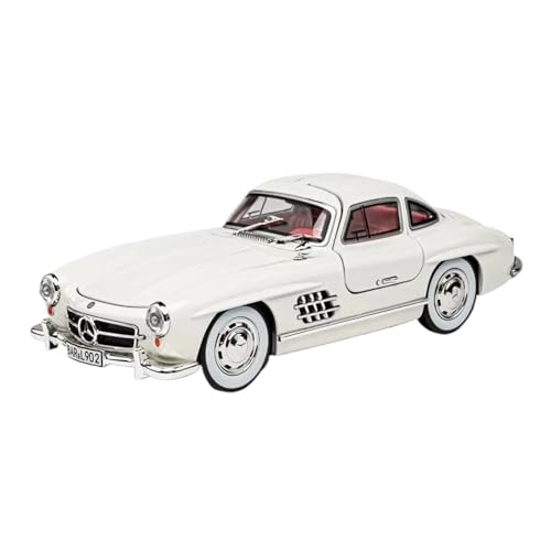 Modellauto Im Maßstab 1:24 Für BMW 300SL W140 Legierung Modell Spielzeug Druckguss Auto Mit Sound Licht Pull Back Türen Geöffnet Für Die Sammlung(A White) von YLQERZ