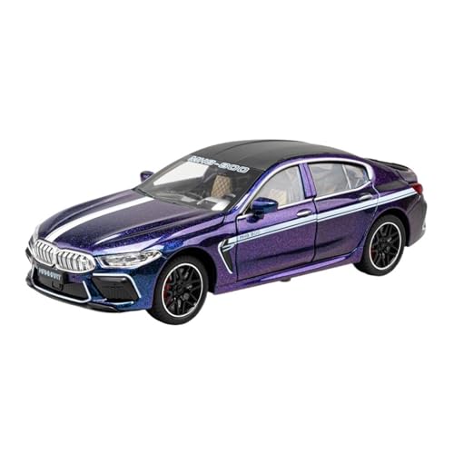 Modellauto Im Maßstab 1:24 Für BMW M8 Legierung Simulation Racing Spielzeug Große Auto Modell Sammlung Lila Für Die Sammlung(Purple) von YLQERZ