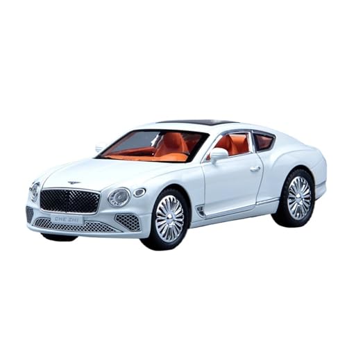 Modellauto Im Maßstab 1:24 Für Bentley Continental GT Automodell Legierung Sportwagen Modellauto Spielzeug Ornamente Kreative Sammlung Für Die Sammlung(White) von YLQERZ