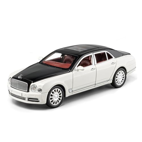 Modellauto Im Maßstab 1:24 Für Bentley Mulsanne Legierung Nutzfahrzeug Modell Ornamente Simulation Großes Spielzeug Für Die Sammlung(White) von YLQERZ