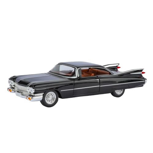 Modellauto Im Maßstab 1:24 Für Cadillac Big Rocket Legierung Automodell Pull Back Sound Und Licht Mittelkonsole Ornamente Für Die Sammlung(Black) von YLQERZ
