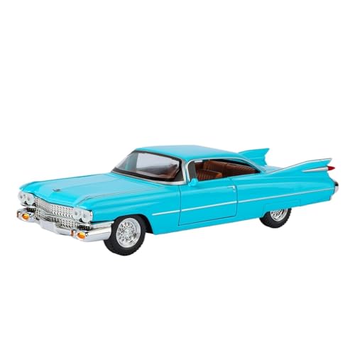 Modellauto Im Maßstab 1:24 Für Cadillac Big Rocket Legierung Automodell Pull Back Sound Und Licht Mittelkonsole Ornamente Für Die Sammlung(Blue) von YLQERZ