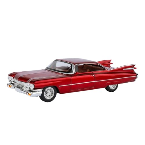 Modellauto Im Maßstab 1:24 Für Cadillac Big Rocket Legierung Automodell Pull Back Sound Und Licht Mittelkonsole Ornamente Für Die Sammlung(Red) von YLQERZ