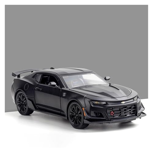 Modellauto Im Maßstab 1:24 Für Camaro Legierung Sport Auto Modell Sound Und Licht Pull Back Spielzeug Gelb Für Die Sammlung(Black) von YLQERZ