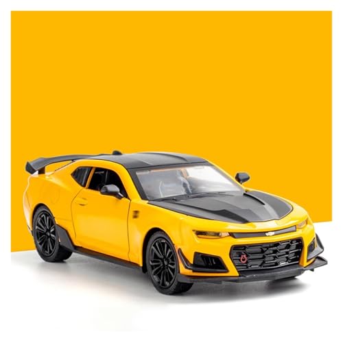 Modellauto Im Maßstab 1:24 Für Camaro Legierung Sport Auto Modell Sound Und Licht Pull Back Spielzeug Gelb Für Die Sammlung(Yellow) von YLQERZ