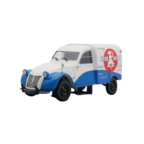 Modellauto Im Maßstab 1:24 Für Citroen 2CV Fourgonnette 1958 Diecast Auto Modell Metall Szene Dekoration Spielzeug Für Die Sammlung von YLQERZ