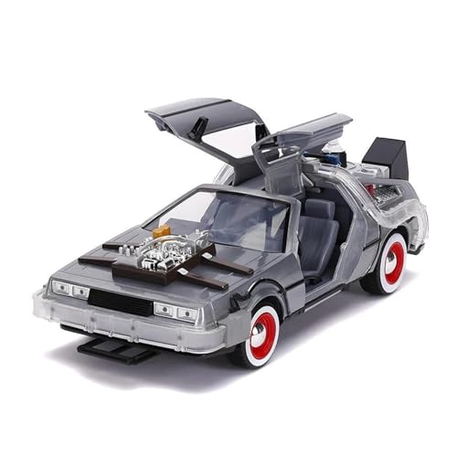 Modellauto Im Maßstab 1:24 Für DMC-12 Delorean Zurück In Die Zukunft Legierung Auto Modell Gießt Druck Spielzeug Dekoration Grau Für Die Sammlung von YLQERZ