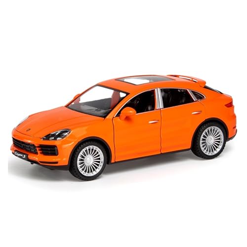 Modellauto Im Maßstab 1:24 Für Große Cayenne S Auto Modell Supercar Spielzeug Legierung Sound Und Licht SUV Ornamente Für Die Sammlung(Orange) von YLQERZ