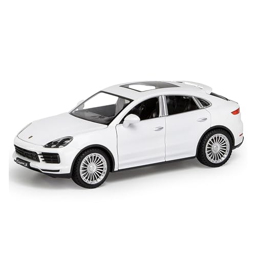 Modellauto Im Maßstab 1:24 Für Große Cayenne S Auto Modell Supercar Spielzeug Legierung Sound Und Licht SUV Ornamente Für Die Sammlung(White) von YLQERZ