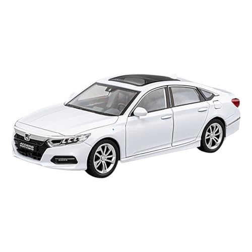 Modellauto Im Maßstab 1:24 Für Honda Accord Automodell Legierung Mit Ton Und Licht Pull Back Kleine Ornamente Für Die Sammlung(White) von YLQERZ