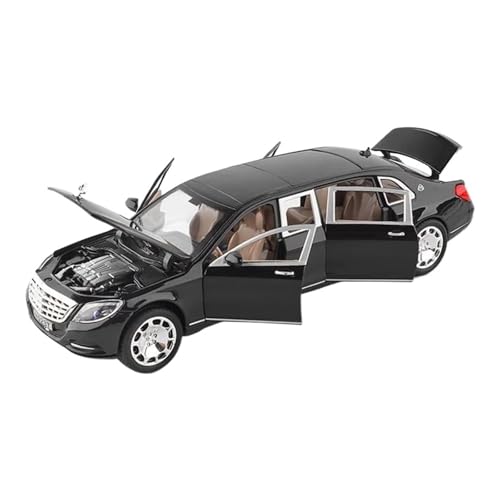 Modellauto Im Maßstab 1:24 Für Maybach S600 Legierung Auto Modell Druckguss Metall Fahrzeuge Sound Und Licht Sammlung Spielzeug Für Die Sammlung(Black) von YLQERZ