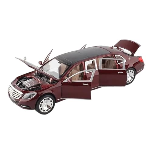 Modellauto Im Maßstab 1:24 Für Maybach S600 Legierung Auto Modell Druckguss Metall Fahrzeuge Sound Und Licht Sammlung Spielzeug Für Die Sammlung(Red) von YLQERZ