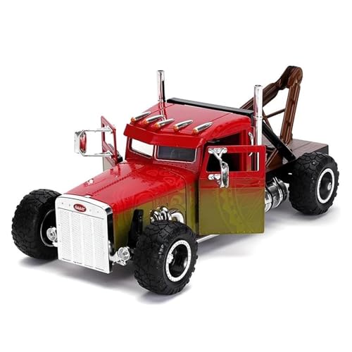 Modellauto Im Maßstab 1:24 Für Peterbilt Rot Legierung Druckguss Spielzeug Fahrzeuge Auto Modell Metall Druckguss Hobby Sammlung Ornamente Für Die Sammlung von YLQERZ