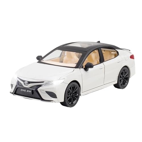 Modellauto Im Maßstab 1:24 Für Toyota Camry Legierung Auto Modell Pull Back Sound Und Licht Camry Ornamente Sammlung Für Die Sammlung(White) von YLQERZ