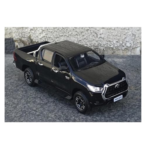 Modellauto Im Maßstab 1:27 Für Toyota Hilux Pickup Kleines Landschaftsstraßenlayout Dreidimensionales Modellauto Für Die Sammlung(Black) von YLQERZ