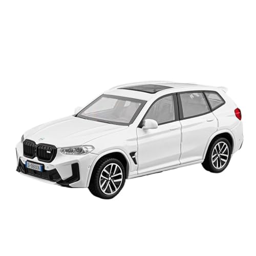 Modellauto Im Maßstab 1:32 Für BMW X3M X3 SUV 2025 Legierung Druckguss Casting Pull Back Sound Und Licht Auto Modell Spielzeug Für Die Sammlung(White) von YLQERZ