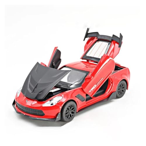 Modellauto Im Maßstab 1:32 Für Corvette ZR1 Supercar Spielzeug Modell Auto Diecast Simulation Metall Legierung Fahrzeuge Miniatur Maßstab Für Die Sammlung(Red 1) von YLQERZ