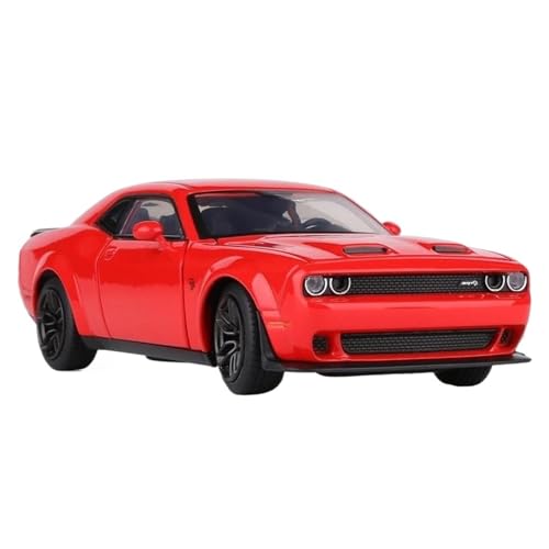 Modellauto Im Maßstab 1:32 Für Dodge Challenger SRT Muscle Vehicle Legierung Sammlung Modell Auto Sound Und Licht Spielzeug Für Die Sammlung(Red) von YLQERZ