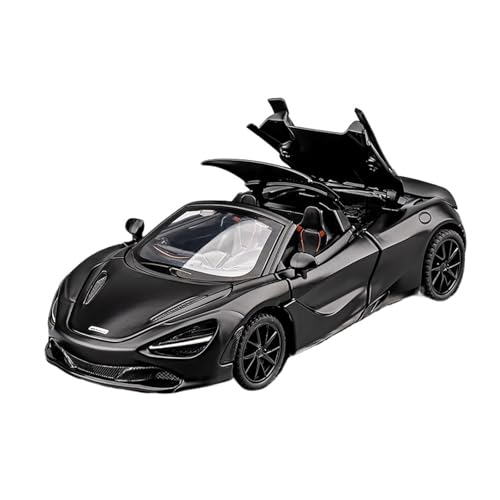 Modellauto Im Maßstab 1:32 Für McLaren 720s Legierung Supercar Racing Modell Sammlung Volle Sound Und Licht Spielzeug Für Die Sammlung(Black) von YLQERZ