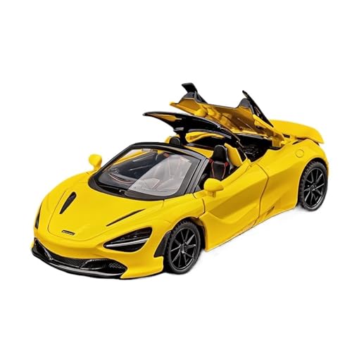 Modellauto Im Maßstab 1:32 Für McLaren 720s Legierung Supercar Racing Modell Sammlung Volle Sound Und Licht Spielzeug Für Die Sammlung(Yellow) von YLQERZ