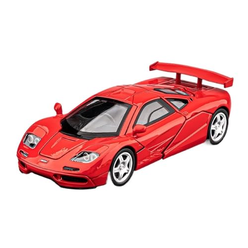 Modellauto Im Maßstab 1:32 Für McLaren F1 Supercar Racing Legierung Modell Gelb Mit Sound Und Licht Pull Back Spielzeug Für Die Sammlung(Red) von YLQERZ
