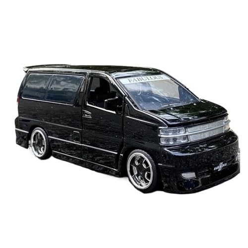 Modellauto Im Maßstab 1:32 Für Nissan Elgrand Fabulous MPV Legierung Automodell Druckguss Spielzeugauto Modell Sound Und Licht Sammlung Für Die Sammlung(Black) von YLQERZ