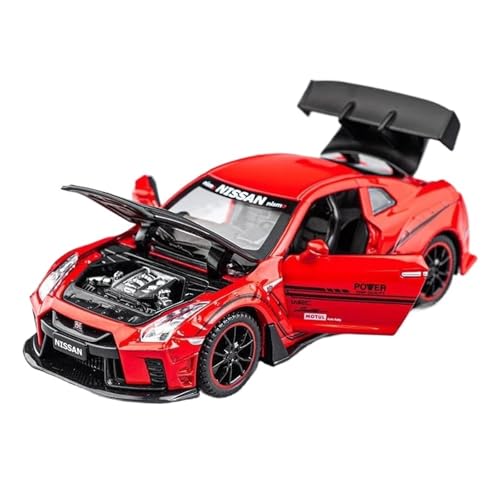 Modellauto Im Maßstab 1:32 Für Nissan GTR R35 Supercar Sound Und Licht Spielzeug Legierung Metall Sammlung Modell Auto Für Die Sammlung(Red) von YLQERZ