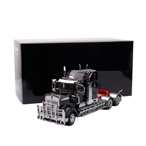 Modellauto Im Maßstab 1:32 Für T909 LKW Traktor Legierung Auto Modell Rot Große Spielzeug Metall Casting Ornamente Für Die Sammlung(Black) von YLQERZ