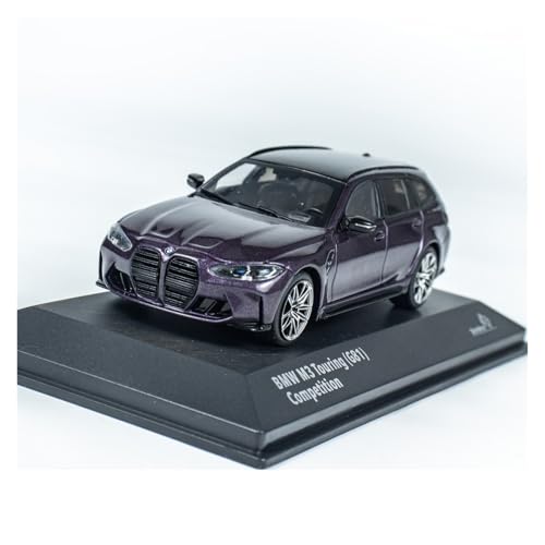 Modellauto Im Maßstab 1:43 Für BMW G81 M3 Touring Lila/Blau 2023 Statische Thema Party Simulation Spiel Auto Modell Für Die Sammlung(Purple) von YLQERZ