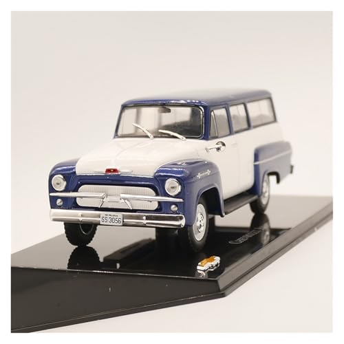 Modellauto Im Maßstab 1:43 Für Chevrolet 1962 Legierung Druckguss Ornamente Spielzeug Auto Modell Ornamente Blau Und Weiß Für Die Sammlung von YLQERZ
