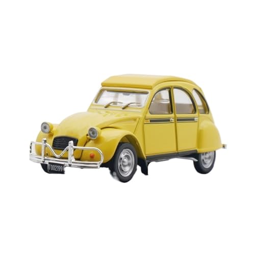 Modellauto Im Maßstab 1:43 Für Citroen 3CV M28 1978 Legierung Auto Modell Sammlung Metall Sammlung Spielzeug Gelb Für Die Sammlung von YLQERZ