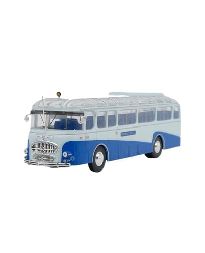 Modellauto Im Maßstab 1:43 Für Lancia Esatau 1953 Coach Bus Auto Modell Weiß Und Blau Dekorative Ornamente Für Die Sammlung von YLQERZ