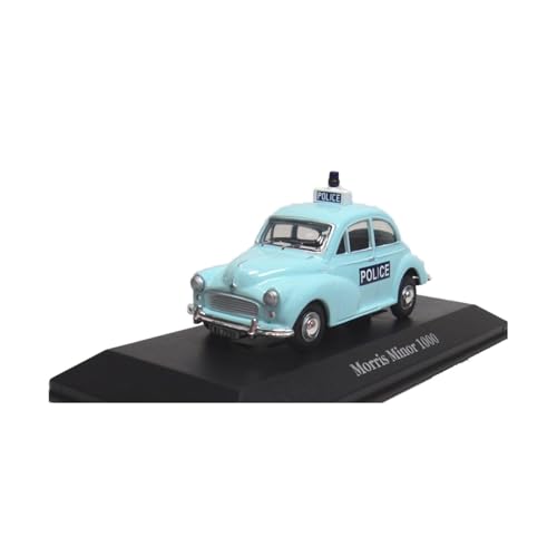 Modellauto Im Maßstab 1:43 Für Morris Minor 1000 Polizeiauto Metallspielzeugmodell Miniaturmaßstab Metall Hobby Collection Blau Für Die Sammlung von YLQERZ
