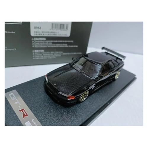 Modellauto Im Maßstab 1:43 Für Nismo Nissan BNR32 GT-R Schwarz Auto Modell Harz Erwachsene Souvenir Hobby Spielzeug Sammeln Für Die Sammlung von YLQERZ