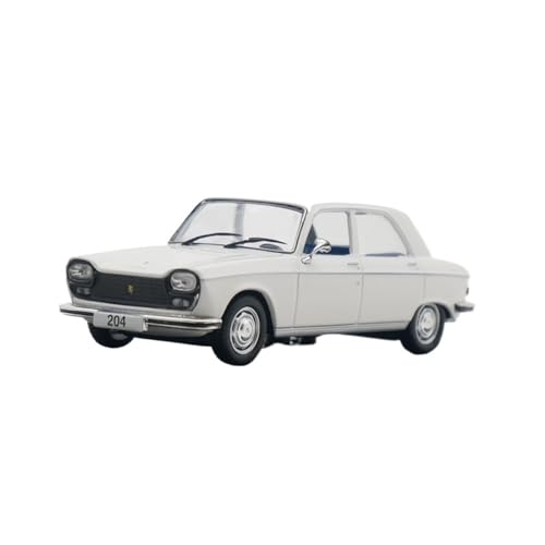 Modellauto Im Maßstab 1:43 Für Peugeot 204 1976 Automodellsammlung Legierung Partythema Überraschungsmodell Auto Spielzeug Weiß Für Die Sammlung von YLQERZ