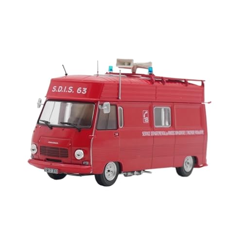 Modellauto Im Maßstab 1:43 Für Peugeot J7 Feuerwehrauto Krankenwagen Legierung Automodell Erwachsenen Sammlung Spielzeug Für Die Sammlung von YLQERZ