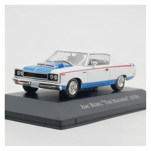 Modellauto Im Maßstab 1:43 Für Rebel Muscle Car Legierung Fahrzeug Skala Metall Ornamente Modell Sammlung Spielzeug Für Die Sammlung von YLQERZ