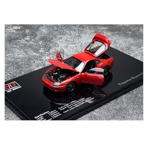 Modellauto Im Maßstab 1:43 Für Toyota Supra A80 Speedmaster Legierung Volle Offene Auto Modell Ornamente Erwachsene Sammlung Für Die Sammlung(Red) von YLQERZ