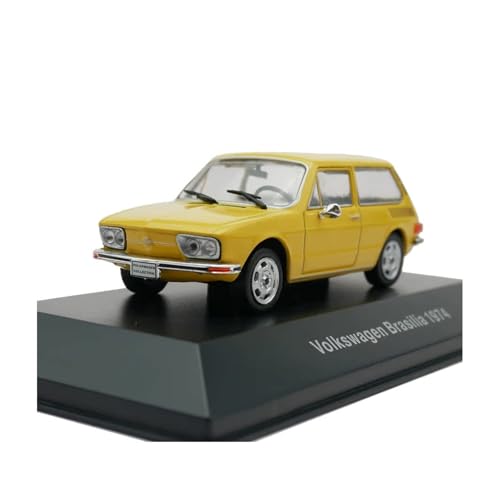 Modellauto Im Maßstab 1:43 Für Volkswagen 1974 Maßstab Metallguss Schwarzschlamm Automodell Geeignet Für Erwachsenen-Sammlungsspielzeug Für Die Sammlung von YLQERZ