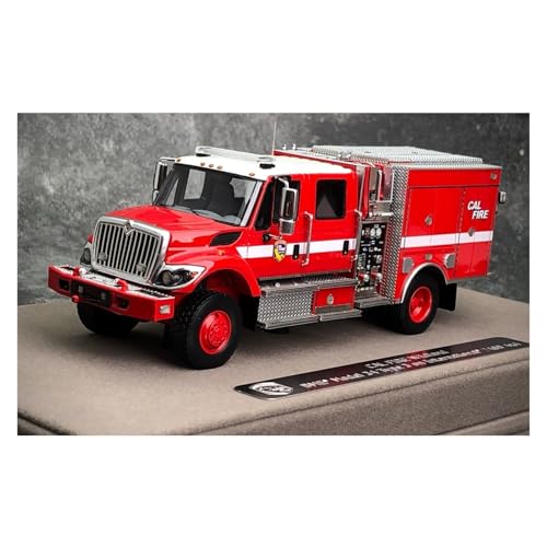 Modellauto Im Maßstab 1:50 Für 7400 4X4 BM3 Wildnis 3 Feuer Rettungs LKW Stahl Rad Rot Harz Dekoriert Modell Auto Für Die Sammlung(Style 1) von YLQERZ