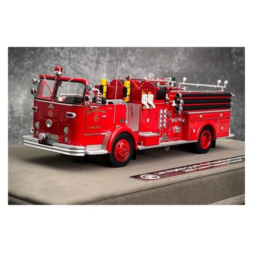 Modellauto Im Maßstab 1:50 Für Feuerwehr 1965 Antikes Feuerwehrauto Nr. 51 Aus Harz Geeignet Für Die Heimsammlung Von Erwachsenen Männern Für Die Sammlung von YLQERZ