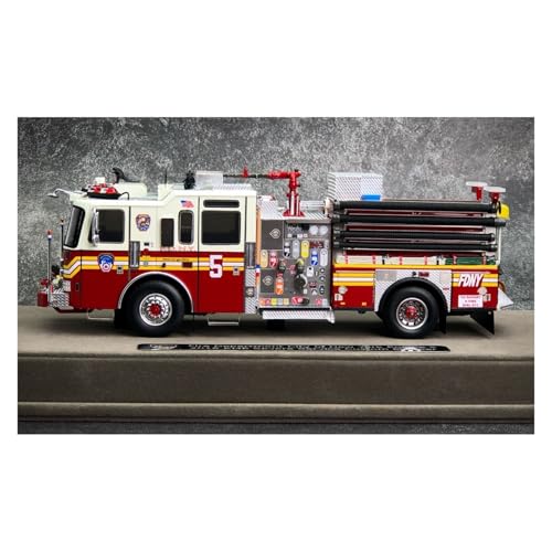 Modellauto Im Maßstab 1:50 Für Feuerwehr Queens Nr. 80 Feuerwehrauto Rot Modellsammlung Automodell Wohndekor Akzente Für Die Sammlung von YLQERZ