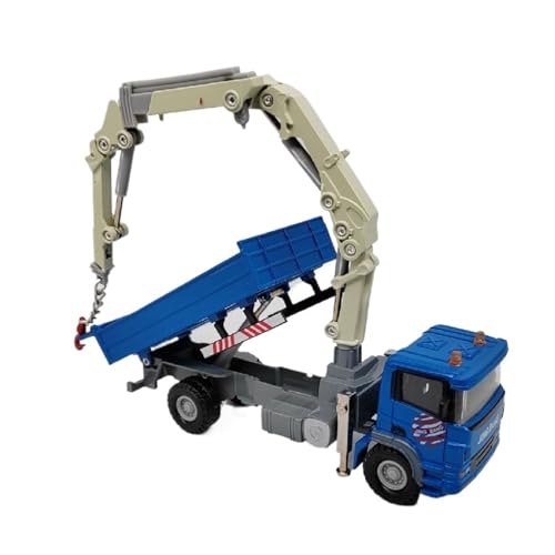 Modellauto Im Maßstab 1:50 Für LKW-montierten Kran Legierung Auto Modell Fahrzeug-montierten Kran Engineering Fahrzeug Fertig Spielzeug Für Die Sammlung(Blue) von YLQERZ