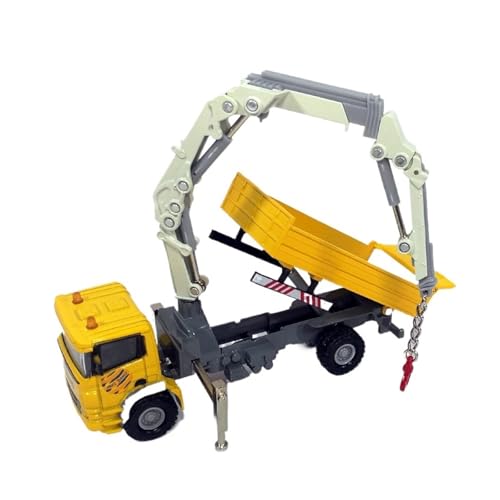 Modellauto Im Maßstab 1:50 Für LKW-montierten Kran Legierung Auto Modell Fahrzeug-montierten Kran Engineering Fahrzeug Fertig Spielzeug Für Die Sammlung(Yellow) von YLQERZ