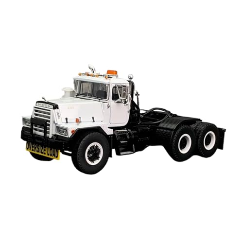 Modellauto Im Maßstab 1:50 Für Mack Oversize Load Heavy Duty Trailer Kopf Transport LKW Kopf Weiß Erwachsene Art Deco Für Die Sammlung von YLQERZ