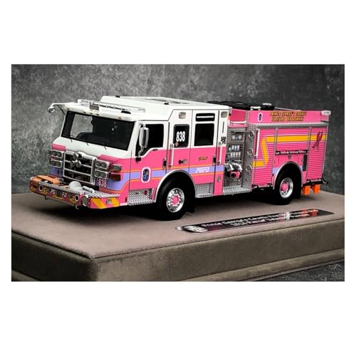 Modellauto Im Maßstab 1:50 Für Prince George's County Fire Department 2014 Pierce Courage 838 Feuerwehrauto Modell Dekorativ Pink Für Die Sammlung von YLQERZ