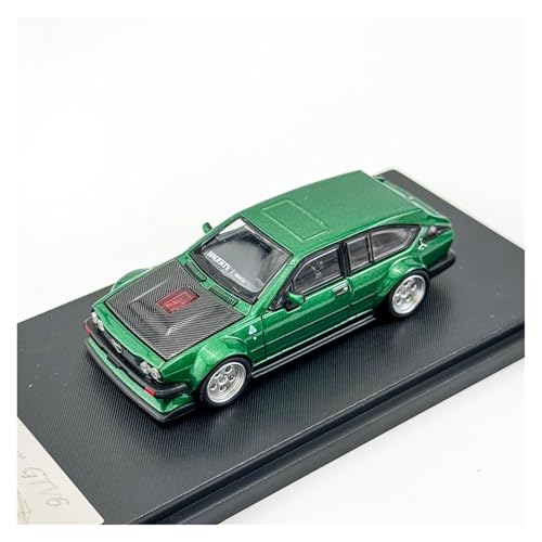 Modellauto Im Maßstab 1:64 Für Alfa Romeo Gtv6 Wide Body Modifizierte Haube Kann Geöffnet Werden Legierung Auto Modell Sammlung Für Die Sammlung(Green) von YLQERZ