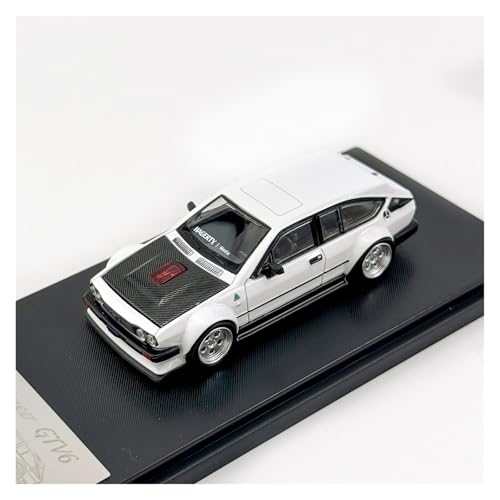 Modellauto Im Maßstab 1:64 Für Alfa Romeo Gtv6 Wide Body Modifizierte Haube Kann Geöffnet Werden Legierung Auto Modell Sammlung Für Die Sammlung(White) von YLQERZ