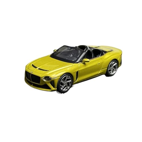 Modellauto Im Maßstab 1:64 Für Bentley Flying Spur Mulliner Bacalar Legierung Auto Modell Gelb Mini Dekorationen Für Die Sammlung von YLQERZ
