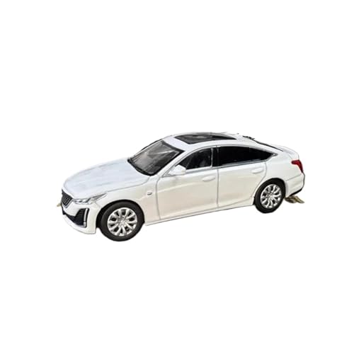 Modellauto Im Maßstab 1:64 Für Cadillac Ct5 Legierung Miniatur Diecast Limousine Auto Modell Liebhaber Desktop Dekorationen Schwarz Weiß Für Die Sammlung(White) von YLQERZ